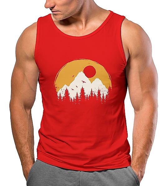 Neverless Tanktop Herren Tank-Top Outdoor Print günstig online kaufen