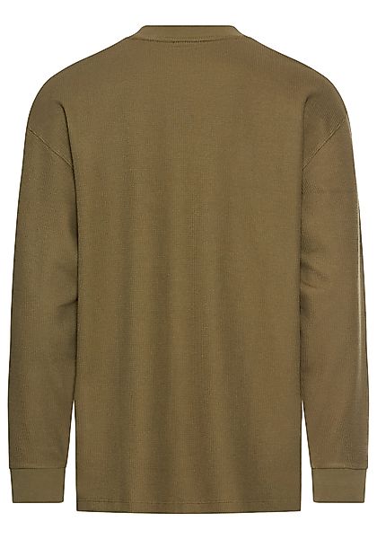 HUGO Blue Langarmshirt Nuwolo mit Logo-Badge günstig online kaufen