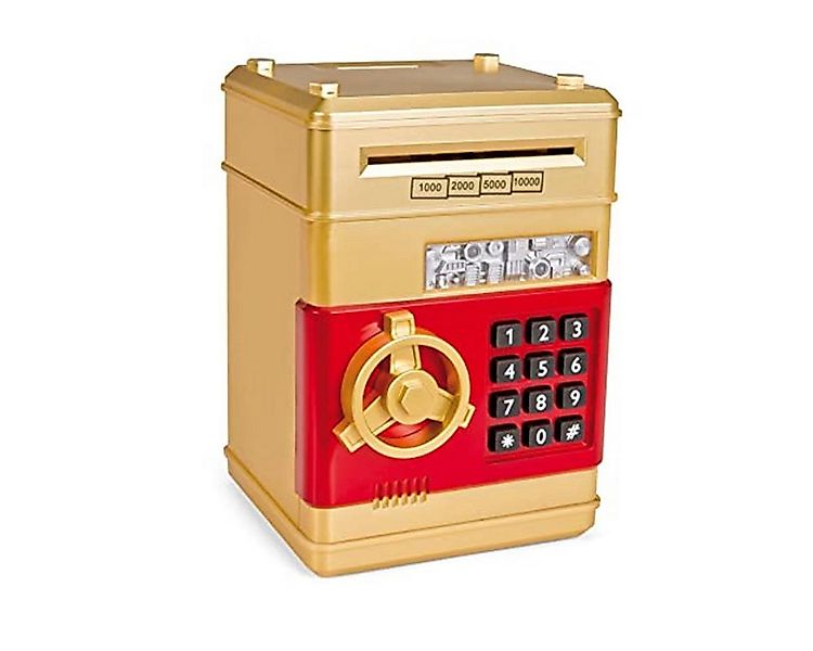 efaso Spardose Elektronische Spardose in Gold / Sparschwein mit Pin - Geld günstig online kaufen
