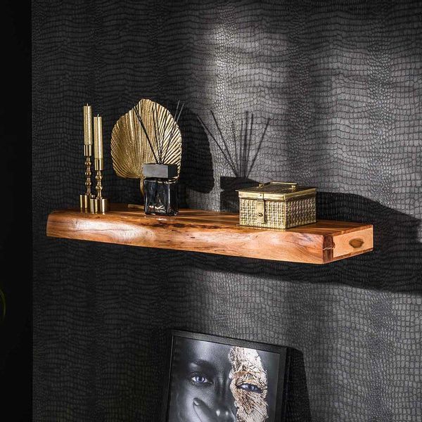 Wandboard aus Akazie Massivholz Industry und Loft Stil günstig online kaufen
