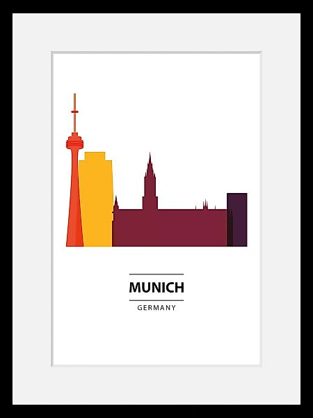 queence Bild »Munich Color Splash«, Städte, (1 St.) günstig online kaufen