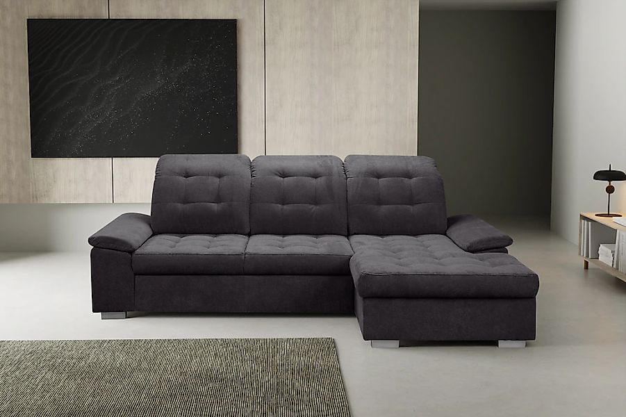 WERK2 Ecksofa "Carmen, mit Bettfunktion & Bettkasten, optional Sitztiefenve günstig online kaufen