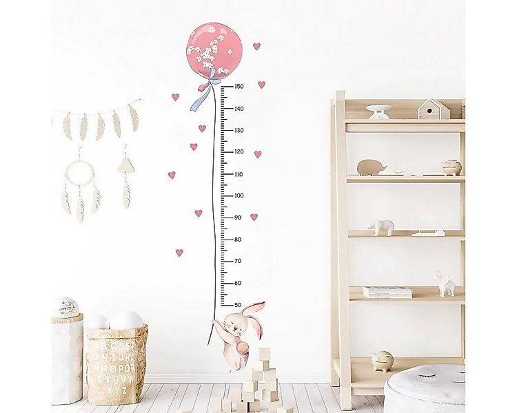 Montegoni Wandtattoo Kinder-Wandaufkleber-Deko 2 Stück Kaninchen-Ballon Höh günstig online kaufen