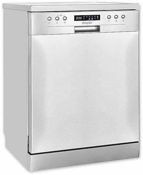 exquisit Standgeschirrspüler »GSP9414-030D inox«, 14 Maßgedecke günstig online kaufen