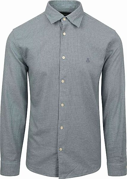 Marc O'Polo Hemd Pied de Poule Blau - Größe XL günstig online kaufen