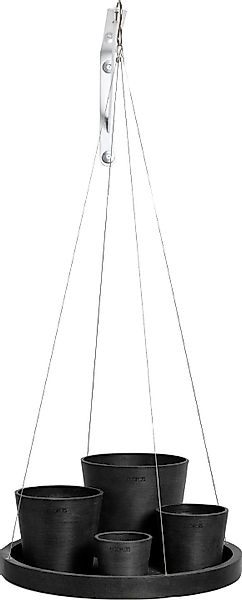 ECOPOTS Blumentopfuntersetzer HANGING SAUCER Dark Grey, günstig online kaufen