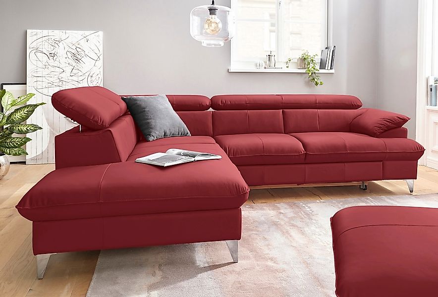 COTTA Ecksofa "Caluso L-Form", mit Kopfteilverstellung, wahlweise mit Bettf günstig online kaufen