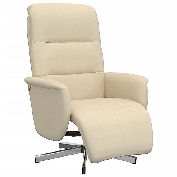 vidaXL Relaxsessel mit Fußhocker Creme Stoff 356567 günstig online kaufen