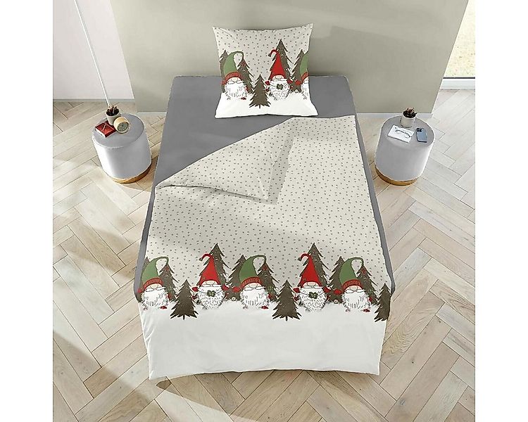 TRAUMSCHLAF Bettwäsche Wichtel, Biber, 2 teilig, Biberbettwäsche weich und günstig online kaufen