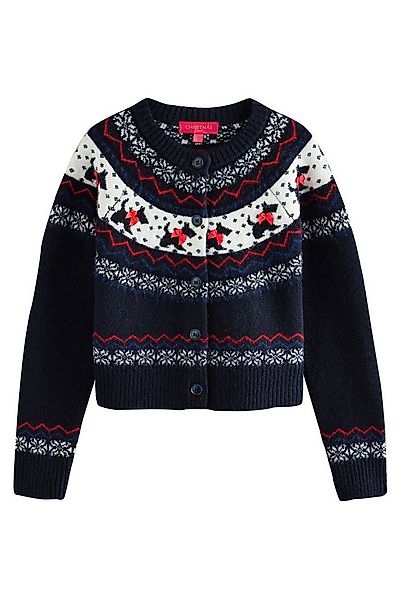 Next Strickjacke Langärmeliger Weihnachtspullover (1-tlg) günstig online kaufen