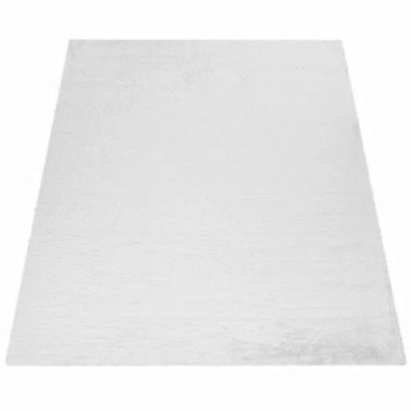 Paco Home Teppich Teppich SOF 380 Plüsch Shaggy Waschbar weiß Gr. 100 x 100 günstig online kaufen