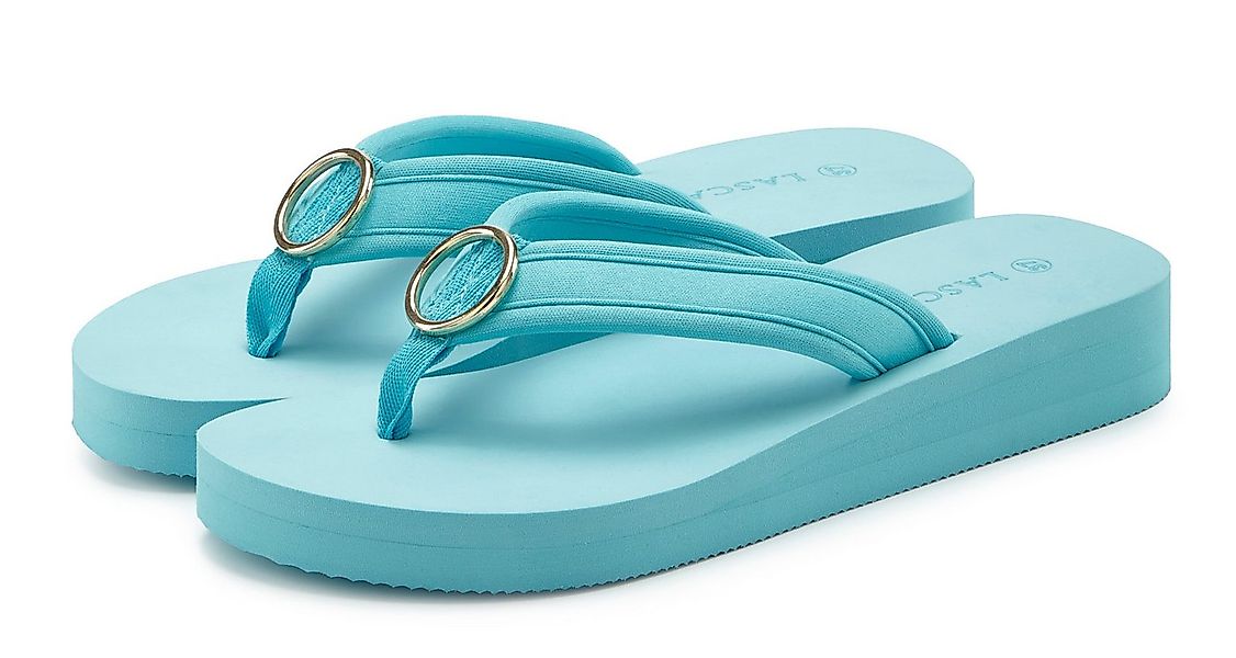 LASCANA Sandale, Badeschuh, Pantolette, Badelatsche, Flip Flop Badezehentre günstig online kaufen