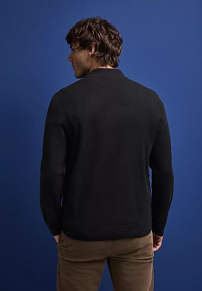 STREET ONE MEN Stehkragenpullover, mit Materialmix günstig online kaufen