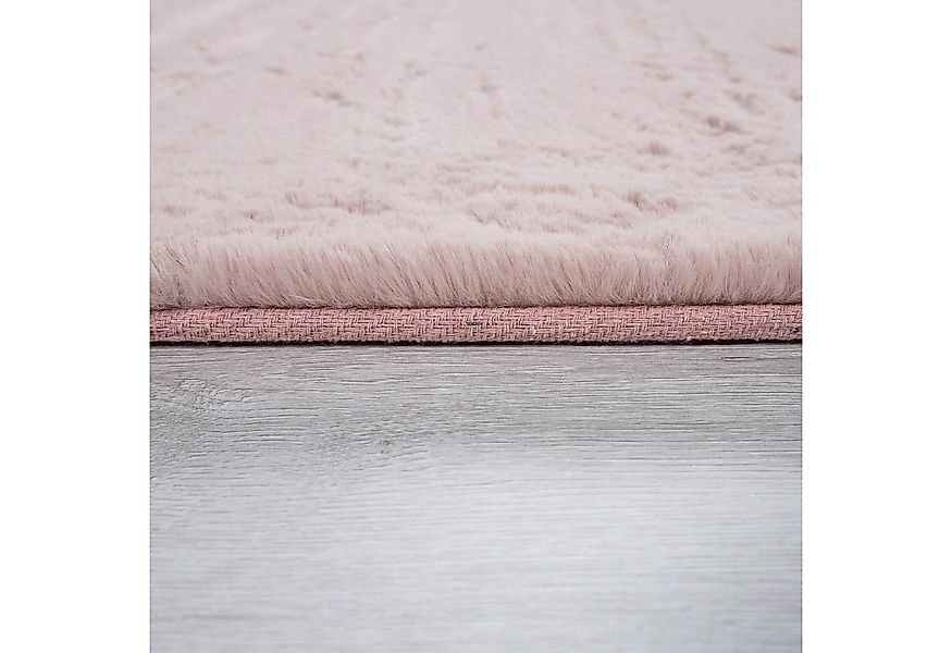 TT Home Teppich, Rund, Höhe: 26 mm, Hochflor Teppich Schlafzimmer Kunstfell günstig online kaufen