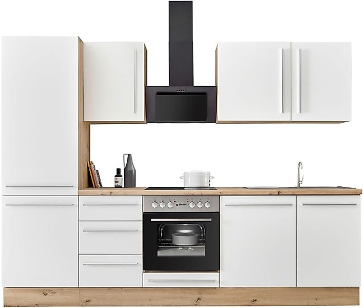 KOCHSTATION Küchenzeile »KS-Florida mit 38mm starker Arbeitsplatte« Breite günstig online kaufen