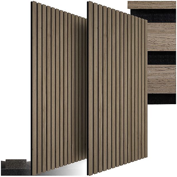 tectake Wandpaneel Akustikpaneele, BxL: 60x120 cm, (Komplettset, 4-tlg., La günstig online kaufen