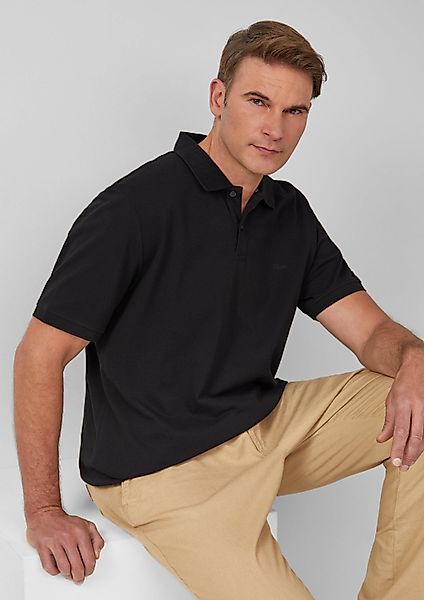 s.Oliver Kurzarmshirt Polo-Shirt Poloshirt aus Baumwollpiqué günstig online kaufen
