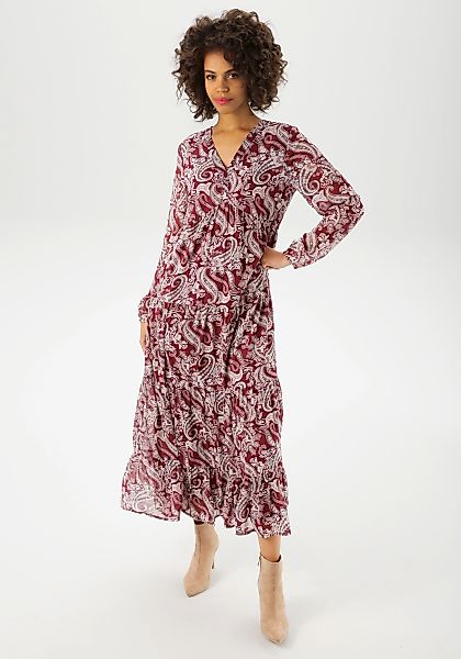 Aniston CASUAL Maxikleid, mit farbharmonischem Paisley-Muster - NEUE KOLLEK günstig online kaufen