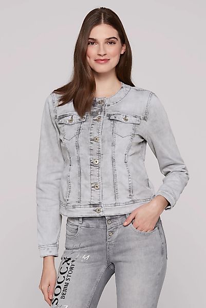 SOCCX Jeansjacke, ohne Kapuze, mit Brusttaschen günstig online kaufen