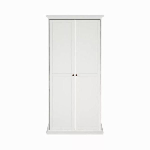 ebuy24 Kleiderschrank Venedig Kleiderschrank 2 Türen weiß. günstig online kaufen