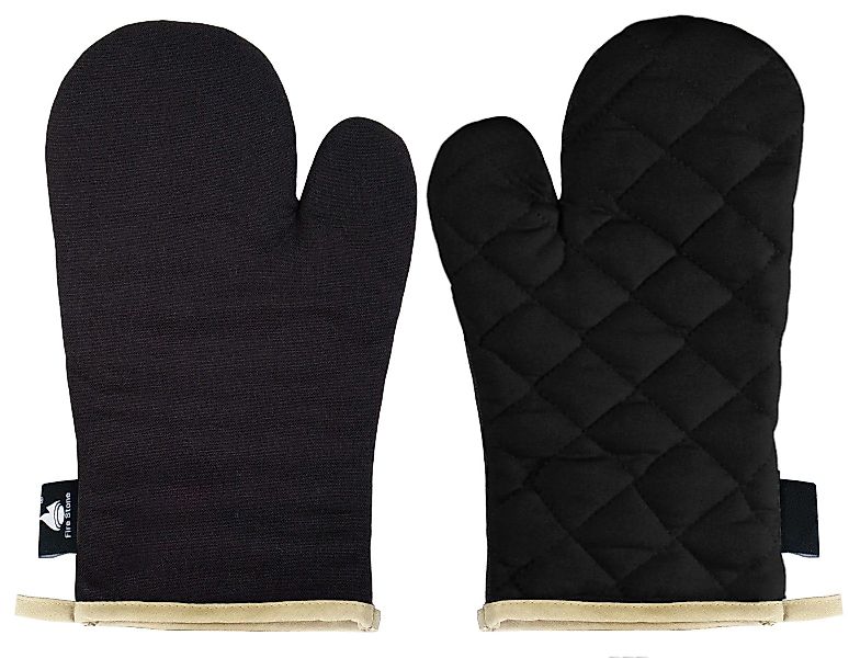 Fire Stone Topfhandschuhe Ofenhandschuhe schwarz, PSA-Kategorie günstig online kaufen
