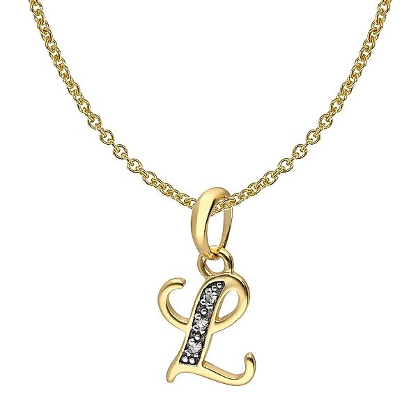 trendor Kette mit Anhänger Buchstaben-Anhänger L günstig online kaufen