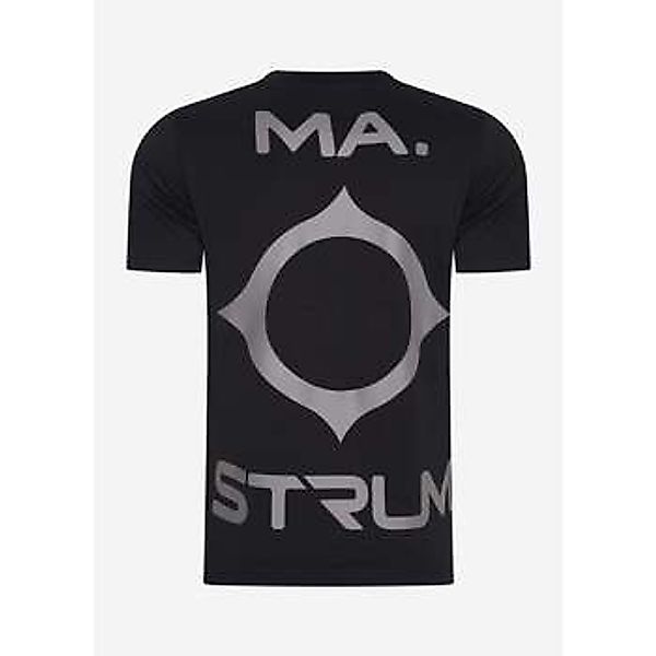 Ma.strum  T-Shirts & Poloshirts Oversized back logo print tee - black günstig online kaufen