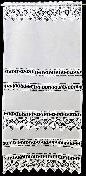 HOSSNER - ART OF HOME DECO Scheibengardine "Spitzingsee" Stangendurchzug 1 günstig online kaufen