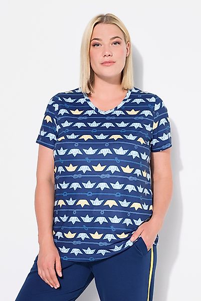 Ulla Popken T-Shirt Funktions-Shirt Schiffe Classic günstig online kaufen