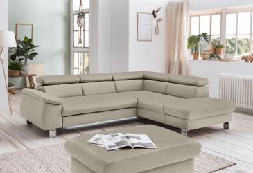 COTTA Ecksofa "Komaris L-Form, B: 249 cm" mit Kopfteilverstellung, optional günstig online kaufen