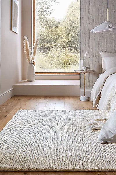 FLAIR RUGS Wollteppich »Harris Boucle«, rechteckig, 12 mm Höhe, handgeferti günstig online kaufen