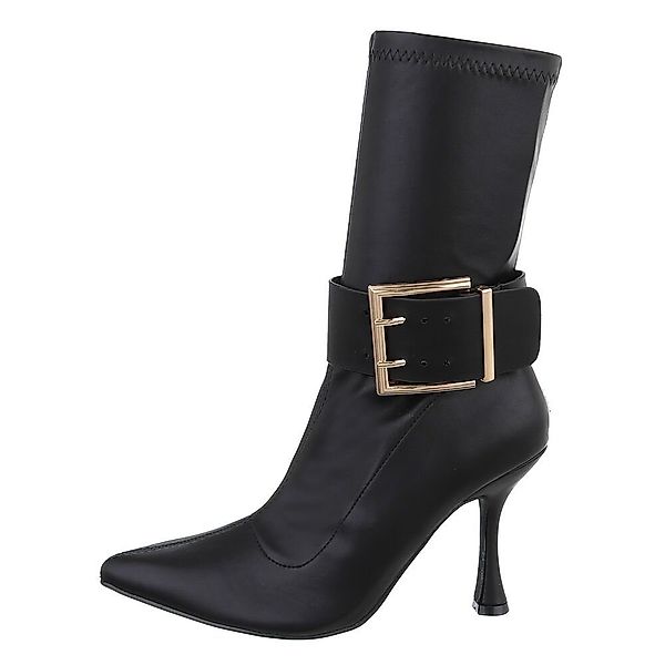 Ital-Design Damen Abendschuhe Elegant High-Heel-Stiefelette (84989540) günstig online kaufen