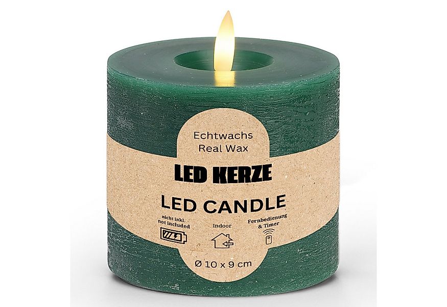 matches21 HOME & HOBBY LED-Kerze LED Stumpenkerze Wachs, Flackernde Flamme, günstig online kaufen