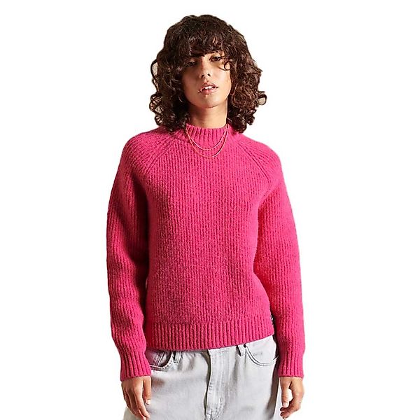 Superdry Alpaca Blend Crew Pullover M Fenway Pink günstig online kaufen