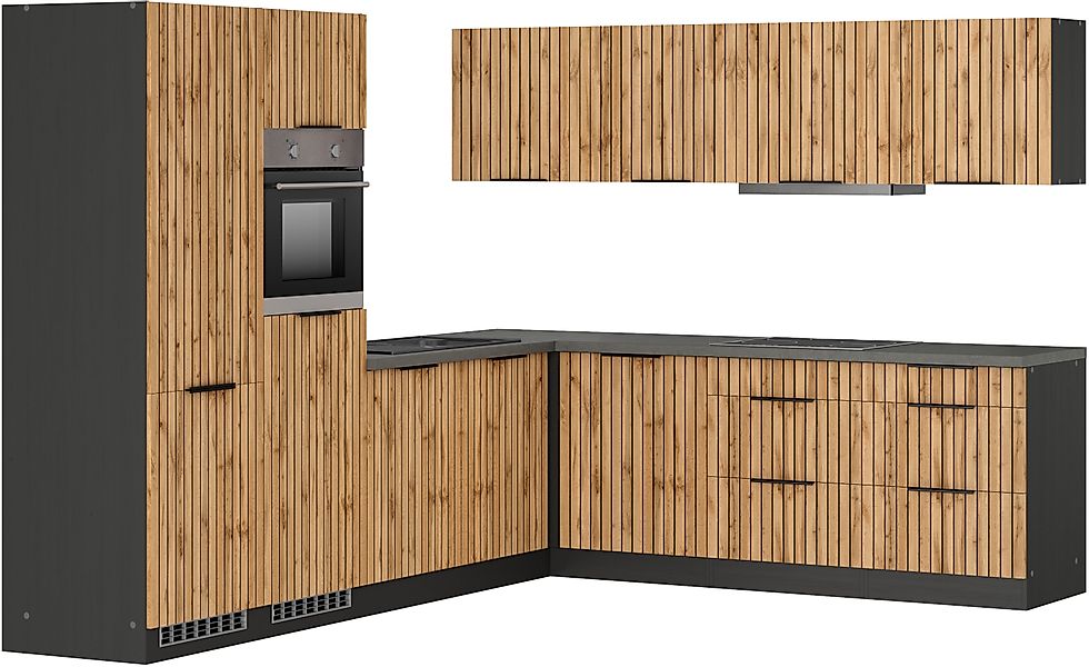 KOCHSTATION Winkelküche KS-Lagos, Stellbreite 300/240 cm, günstig online kaufen