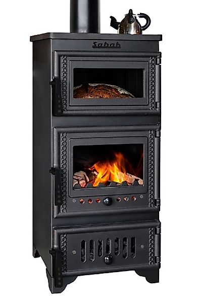ECOfoxx Kaminofen mit Backfach und Herdplatte günstig online kaufen