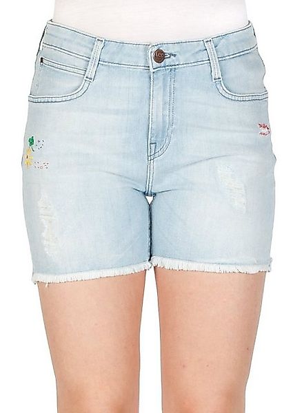 Lee Damen Jeans Short Boyfriend -Blau - Deep Embroidery günstig online kaufen