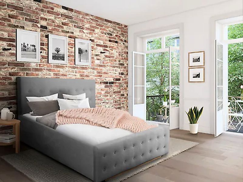 Home affaire Polsterbett »Vaine« in 5 Breiten, auch in Länge 220 cm, incl. günstig online kaufen