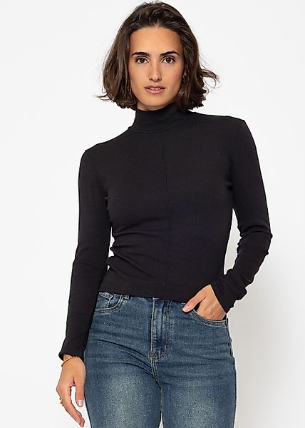 SASSYCLASSY Langarmshirt Rollkragen Langarmshirt Damen mit günstig online kaufen