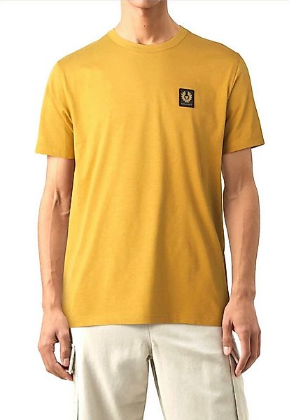 Belstaff T-Shirt Retro 1924 Patch Regular Fit Shirt Gesticktem Rand versehe günstig online kaufen