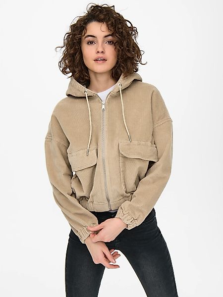 ONLY Cordjacke "ONLKENZIE L/S CORD JACKET PNT NOOS" mit Kapuze Baumwollmisc günstig online kaufen