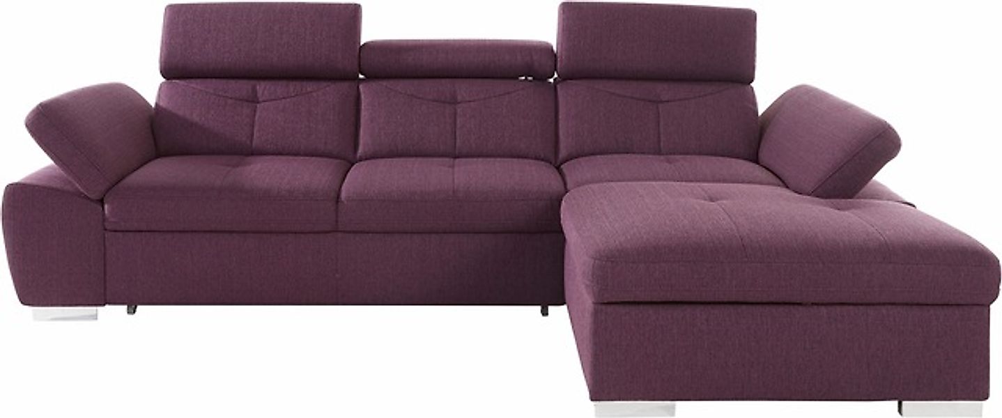 exxpo - sofa fashion Ecksofa »Spring, super bequem, mit Armteil- und Kopfte günstig online kaufen