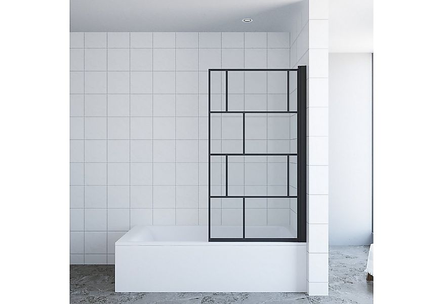AQUABATOS Badewannenaufsatz Eck Glas Duschwand für Badewanne 1 tlg 2 tlg 3 günstig online kaufen