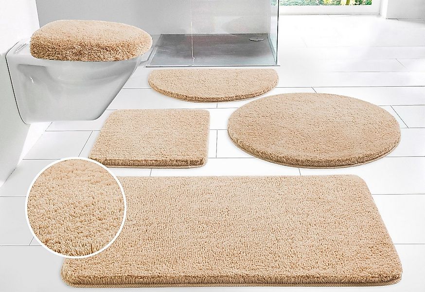 my home Badematte Merida, Badvorleger, Badezimmer Teppich, Höhe 32 mm, ruts günstig online kaufen
