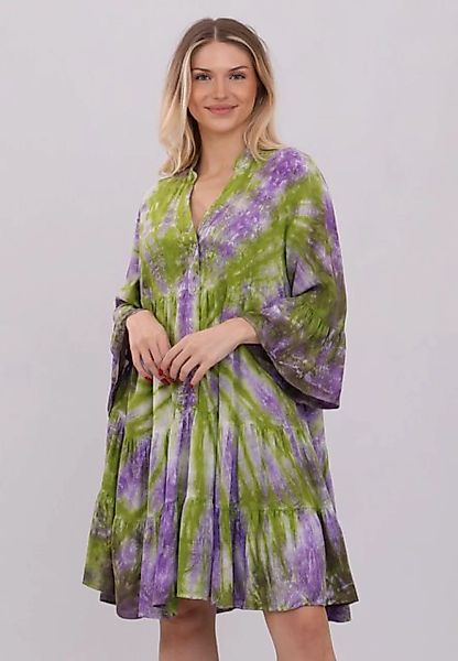 YC Fashion & Style Tunikakleid "Batik-Tunika aus kühlender Viskose" Boho günstig online kaufen