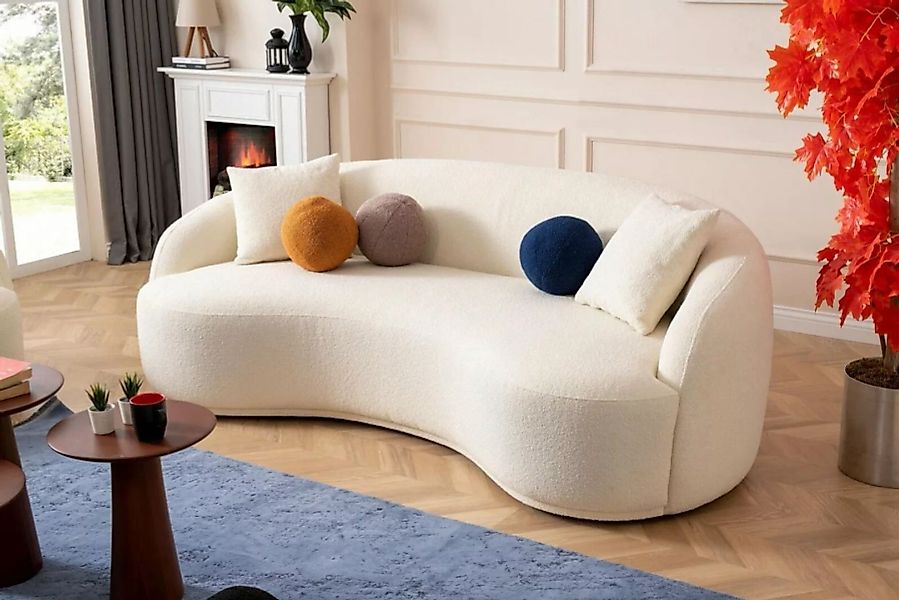 JVmoebel 4-Sitzer Design Couch Halbrunde Couchen Luxus Sofa Polster Möbel 4 günstig online kaufen