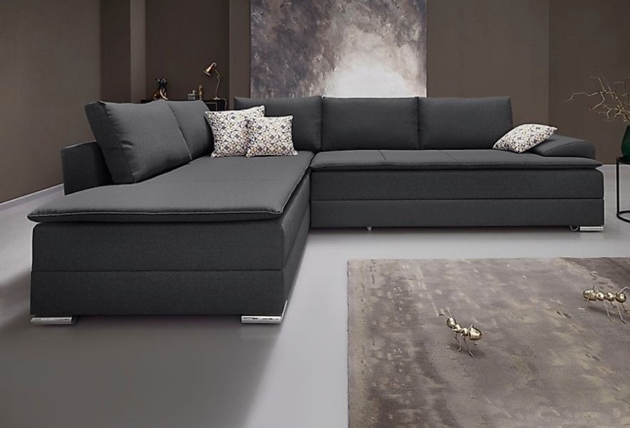 INOSIGN Ecksofa »Boxspringbett Night & Day L-Form mit Dauer-Schlaffunktion günstig online kaufen