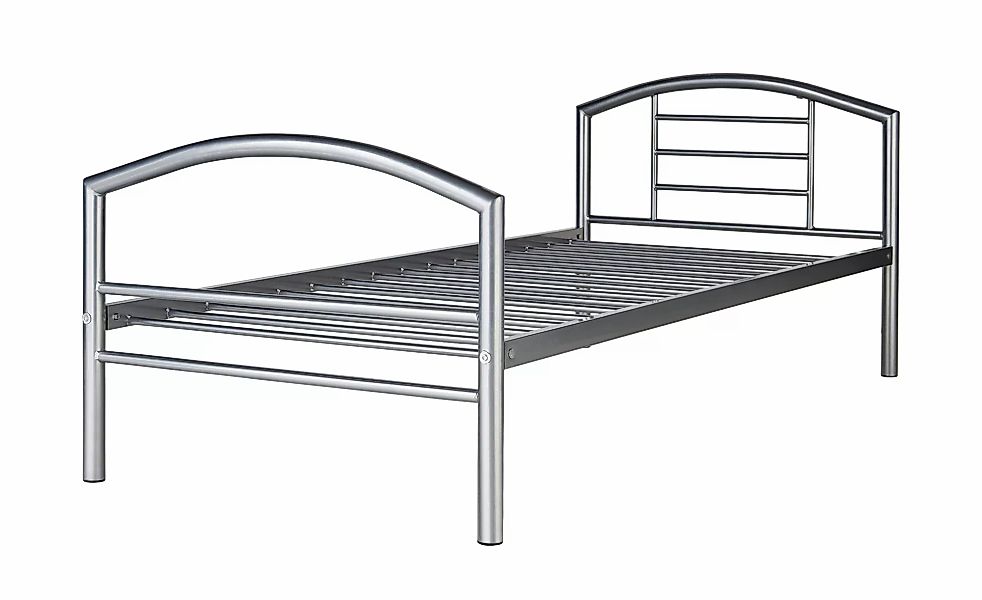 Metallbett  Karina ¦ grau ¦ Maße (cm): B: 97 H: 79 Betten > Bettgestelle - günstig online kaufen
