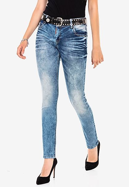 Cipo & Baxx Slim-fit-Jeans, mit cooler Used-Waschung günstig online kaufen
