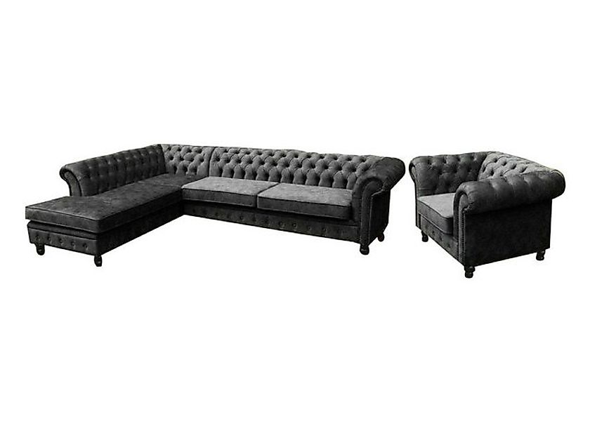 JVmoebel Ecksofa, Ecksofa Sofa Couch Polster Chesterfield Design Luxus Möbe günstig online kaufen